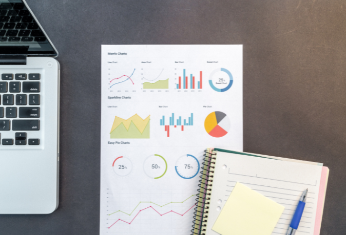 Analytics dashboard displaying performance metrics and campaign KPIs